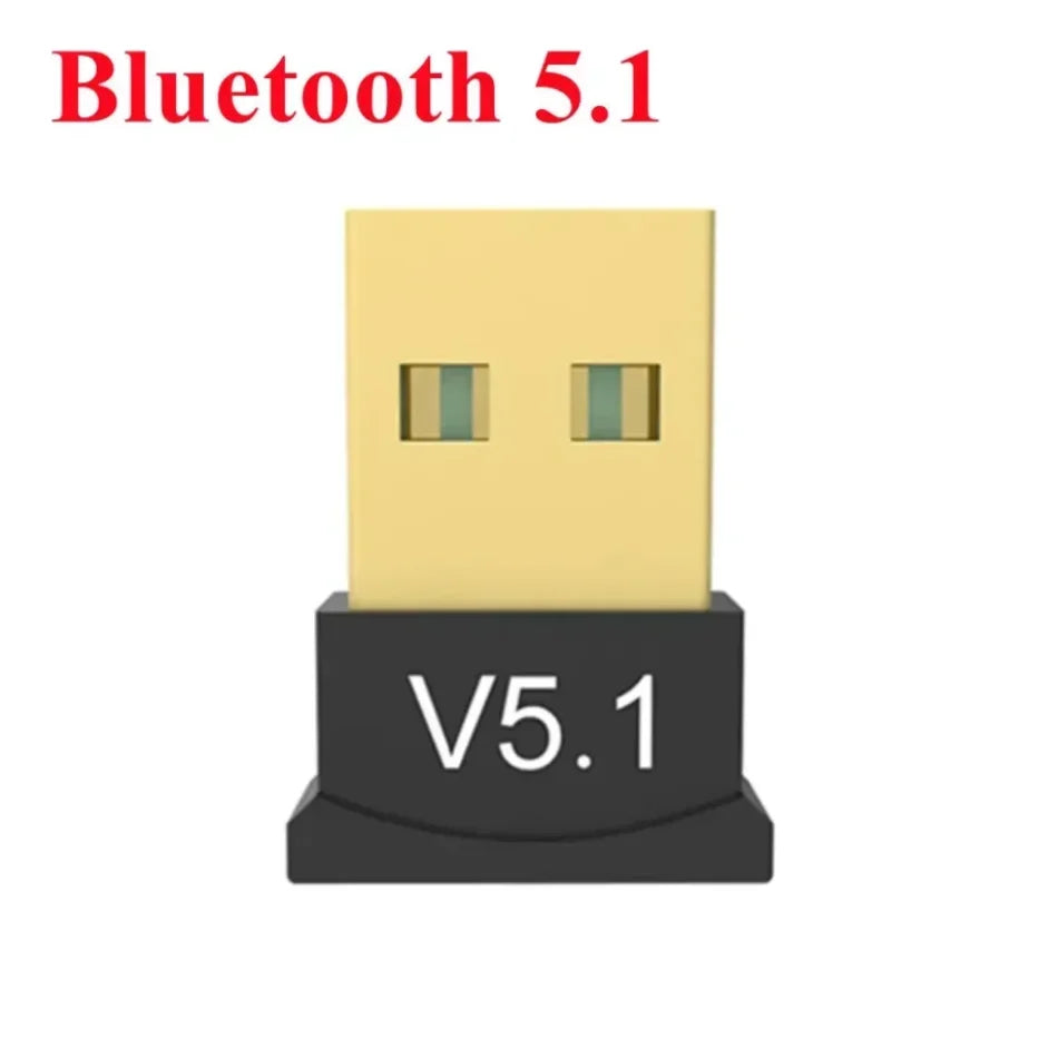 USB Bluetooth 5.3 Adapter & Audio Transmitter/Receiver Dongle for PC & Laptop (Backwards Compatible)