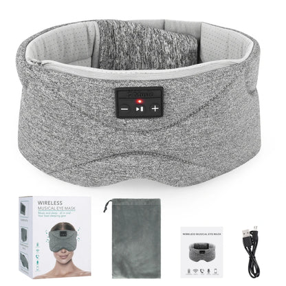 Bluetooth 5.0 Sleep Headphones with Soft Eye Mask & Built-In Speakers – Wireless Music Headset for Men & Women with Insomnia